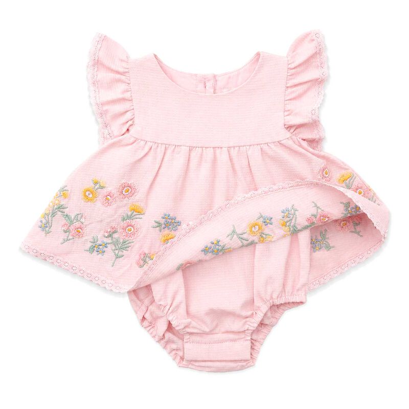 B&eacute;b&eacute; Pia Embroidered Overlay Bodysuit image number 2